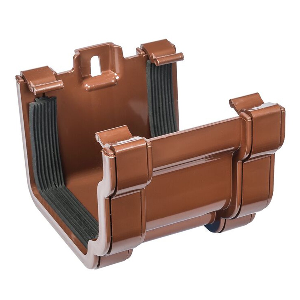 Brown 120mm Ogee Union Bracket (Kayflow)