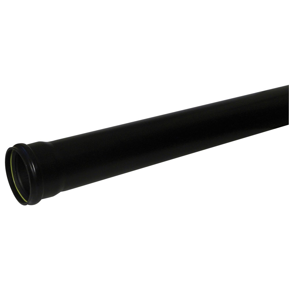 Black 110mm Single Socket Pipe (3m | Kayflow)
