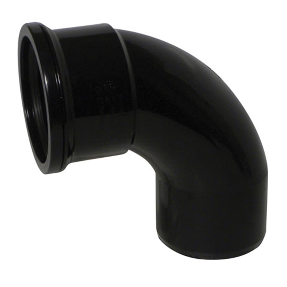 90 Degree Single Socket Bend (Black)