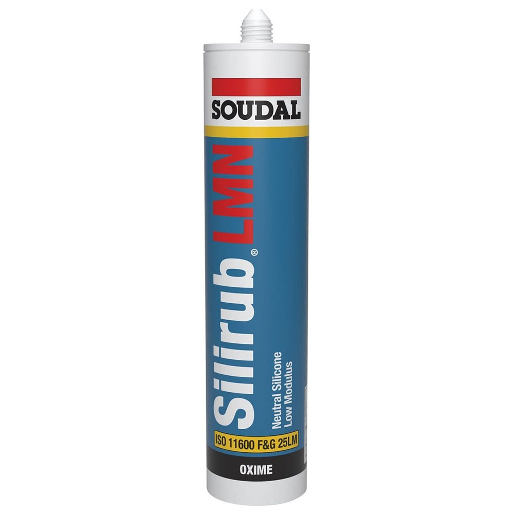 Clear Silirub LMN Neutral Cure Silicone Sealant (300ml | Soudal Silirub)