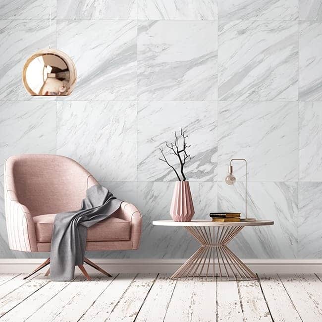 Kensington 8mm Bathroom Panels (375mm x 2.6m | Pack of: 3 | Marbrex)