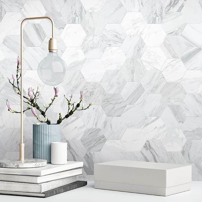 Oslo 8mm Bathroom Panels (375mm x 2.6m | Pack of: 3 | Marbrex)