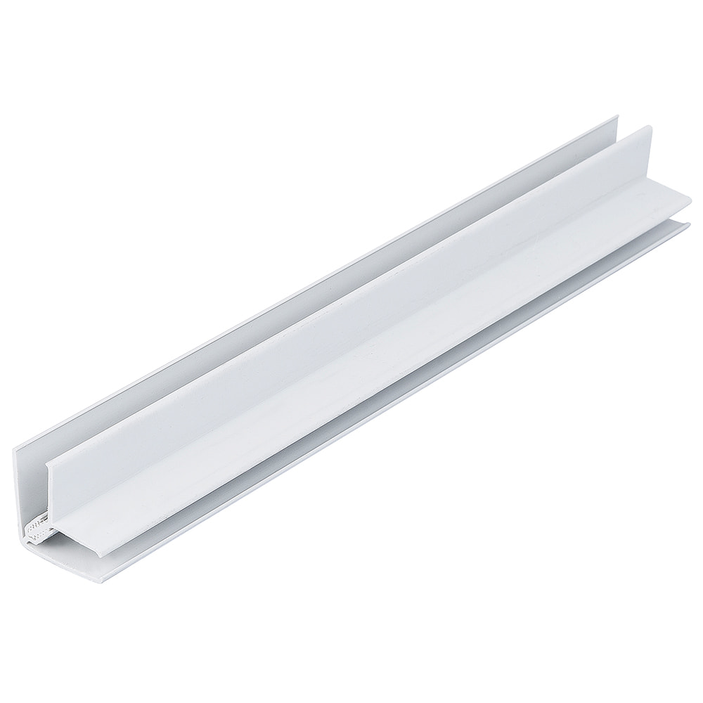 White 8mm - 10mm Bathroom Panel External Corner (2.6m | Pack of: 1 | Marbrex)