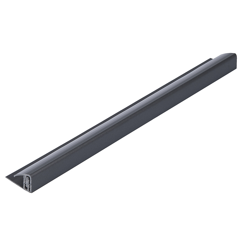 Carbon 5mm - 8mm Bathroom Panel 2 Part End Cap (2.6m | Pack of: 1 | Marbrex)