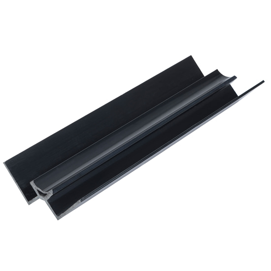 Black 10mm Shower Panel Internal Corner (2.4m)