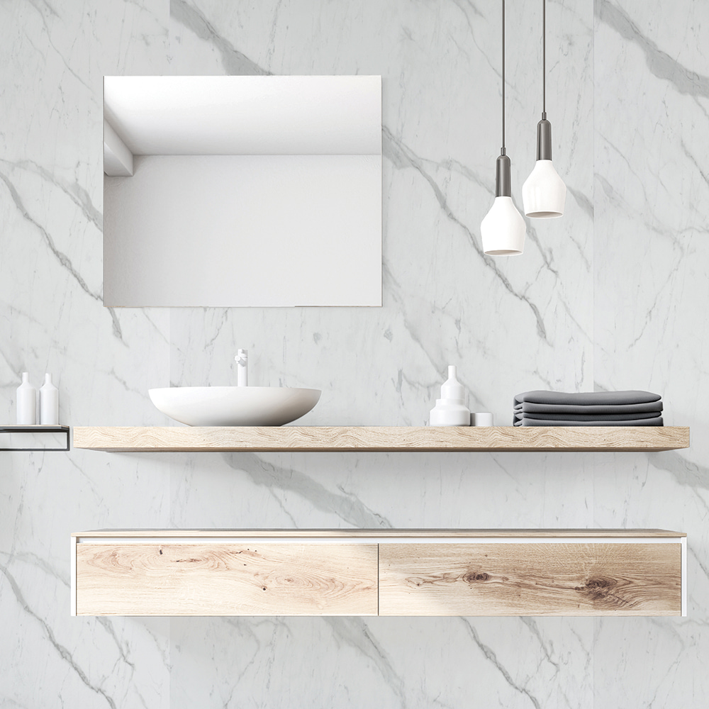 Blanco 10mm Shower Panel Sample (Pack of: 1 | Zest Wall Panels)