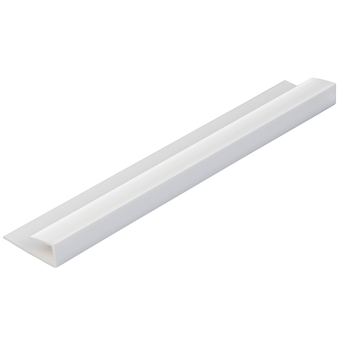 White 5mm Bathroom Panel End Cap (2.6m | Pack of: 1 | Zest Wall Panels)