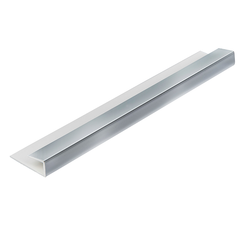 Chrome 5mm Bathroom Panel End Cap (2.6m)