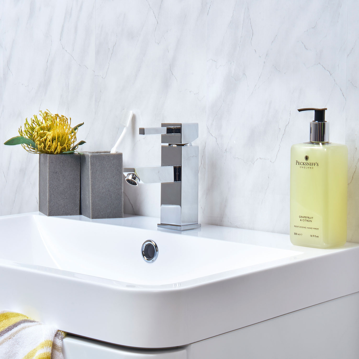 Storm Marble 5mm Bathroom Panel Sample (Pack of: 1 | Zest Wall Panels)