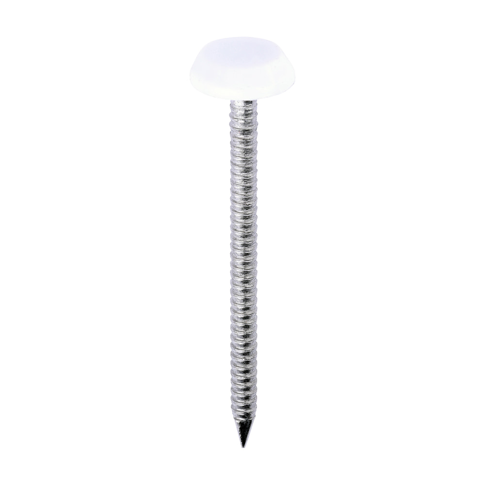 White 50mm Polymer Headed Nails (100 | TIMCO)
