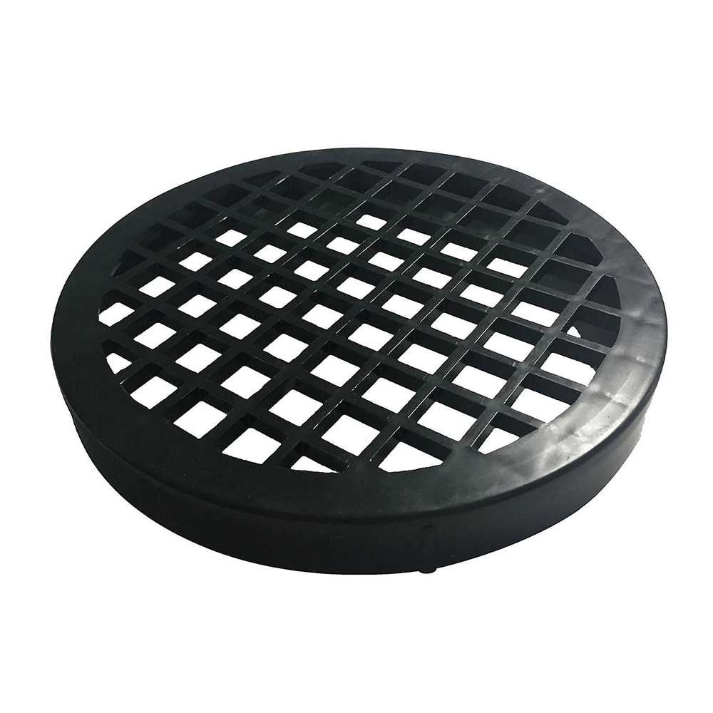 Black Circular Gully Grid for 110mm Underground System