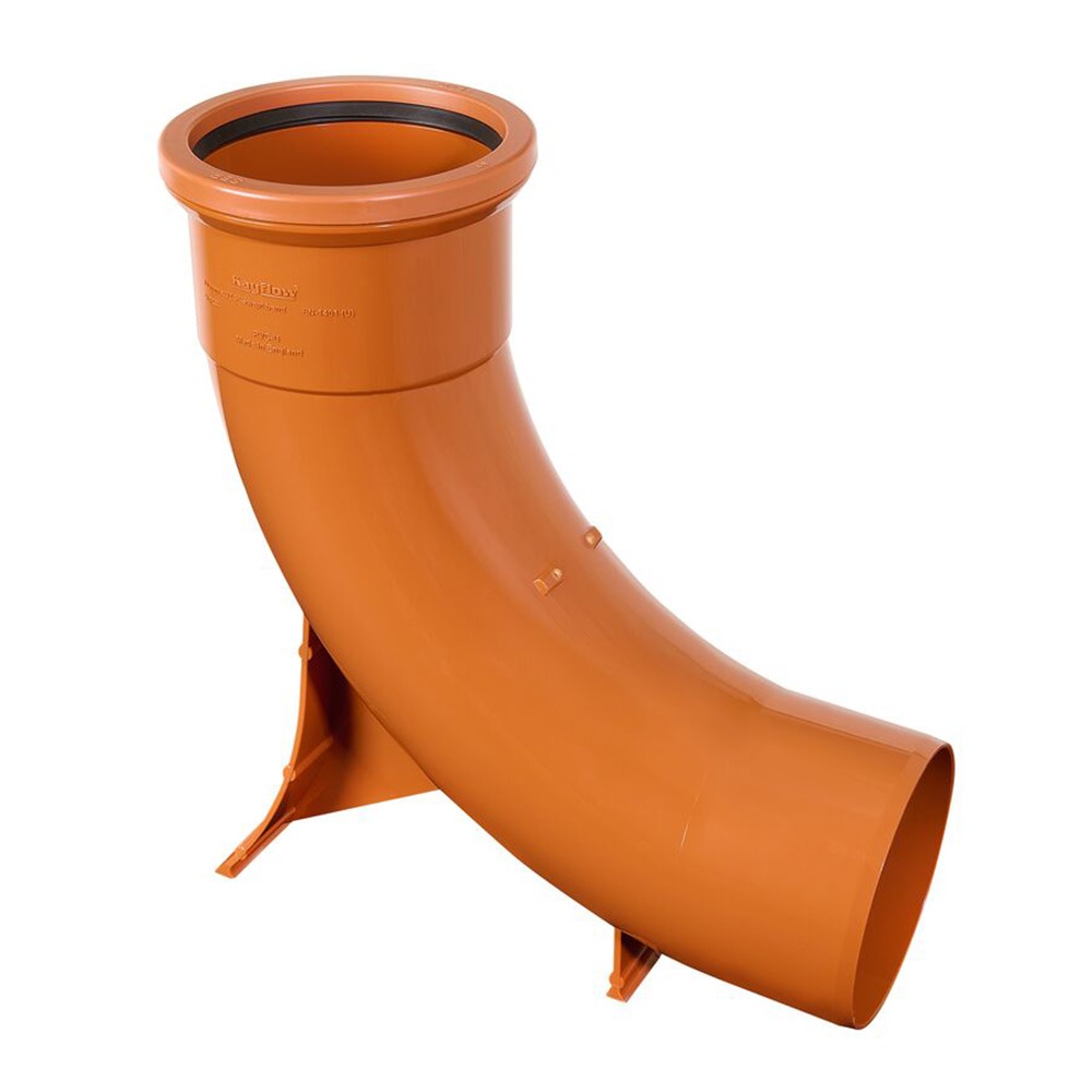 Terracotta 110mm Underground 87.5 Degree Single Socket Rest Bend